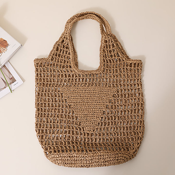 Grov hekletotebag med store håndtak Skanto