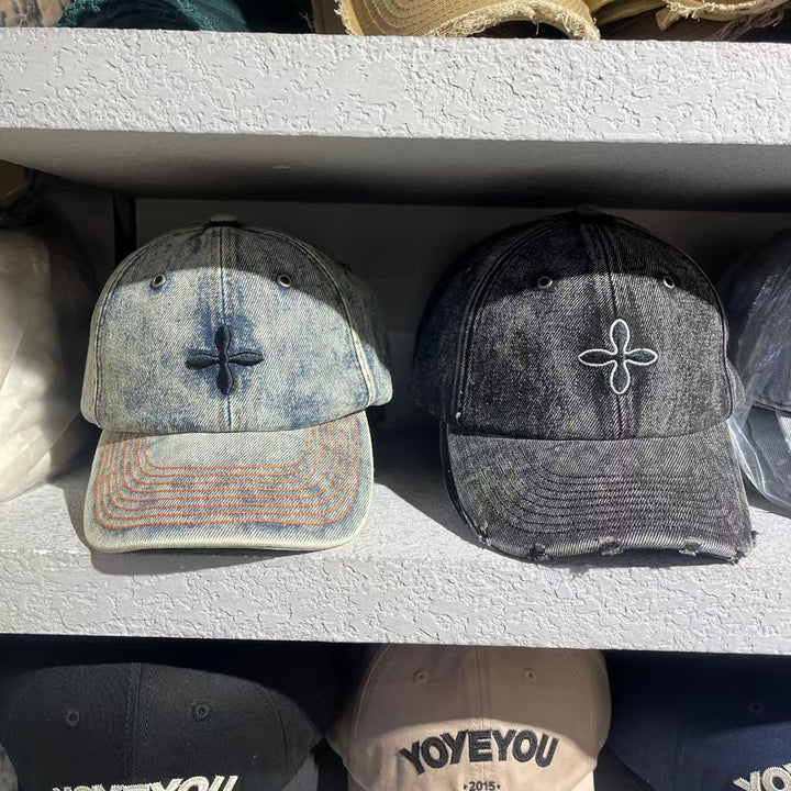 Herre Slitt Denim Baseball Cap Skanto 1784188018