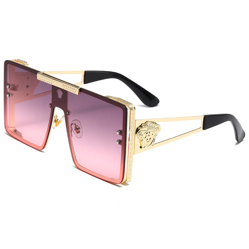 Dame oversized luksuriøs solbrille med filigran designelement Skanto