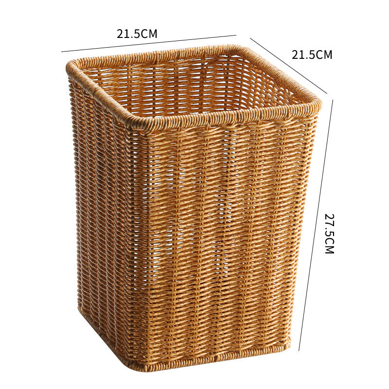 Håndlaget Wicker Søppelbøtte Skanto
