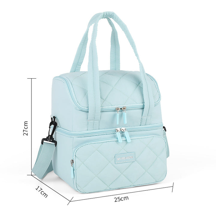 Dame Isolert Lunsjveske med to rom og bærehåndtak Skanto