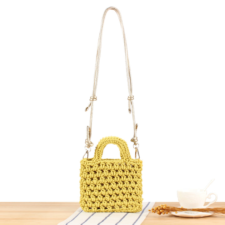 Handmade macrame handbag with adjustable shoulder strap Skanto