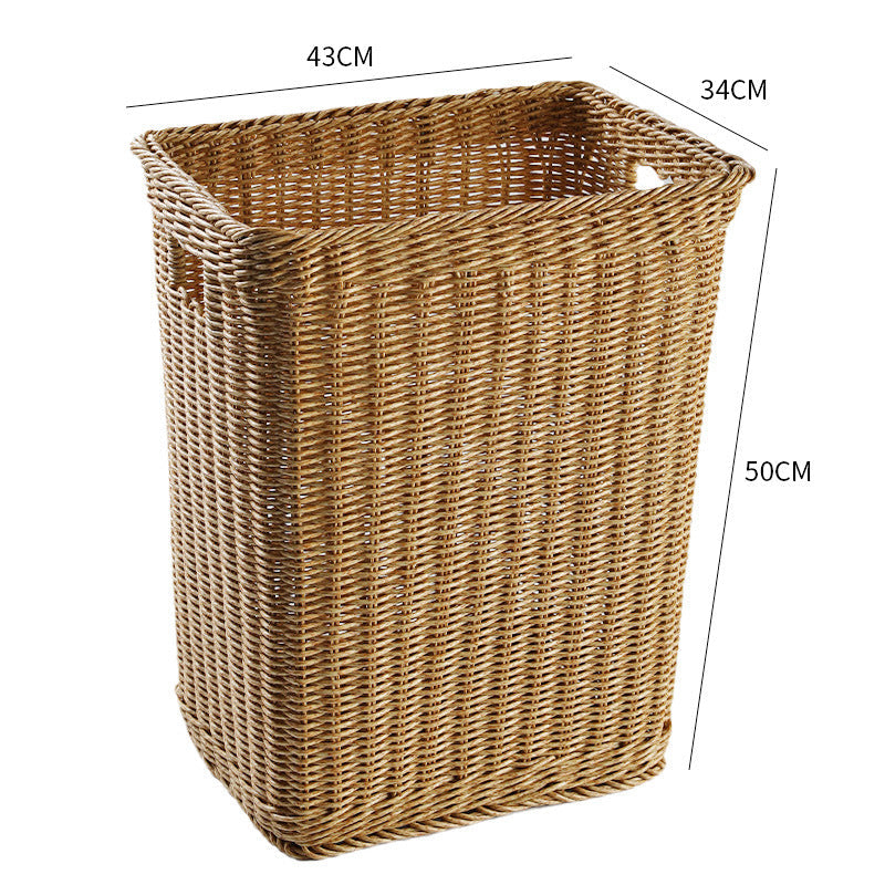 Premium Håndvevd Rattan Oppbevaringskurv Skanto