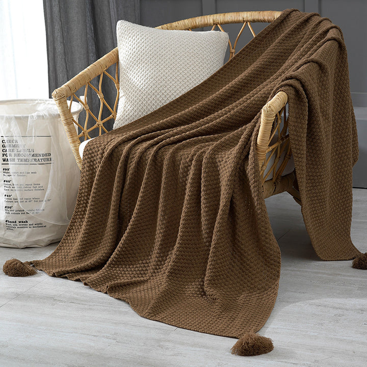 Kvinne Elegant Vaffelstruktur Teppe Skanto
