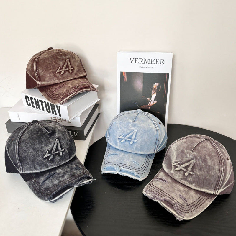 Kvinne's Slitt Vintage Stil Baseball Caps Skanto