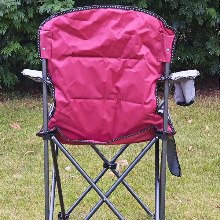 Kvinnens komfortable campingstol med koppholder Skanto