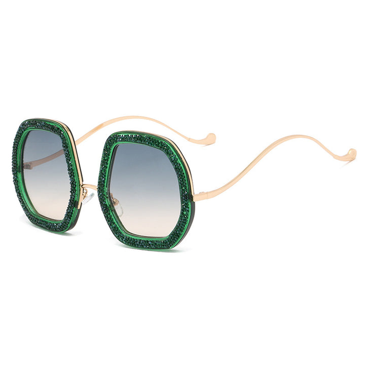 Damer ekstravagant solbrille med glitrende ramme Skanto