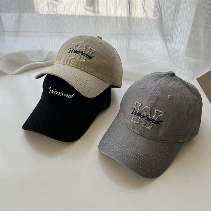 Kvinnenes Casual Brodert Bomull Cap Skanto
