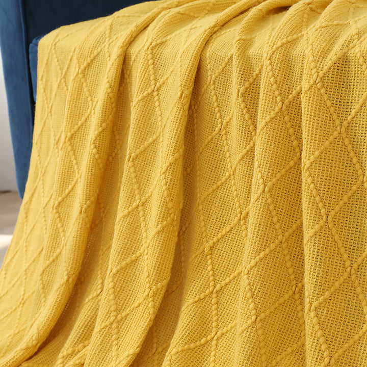 Damer cozy strikket teppe Skanto
