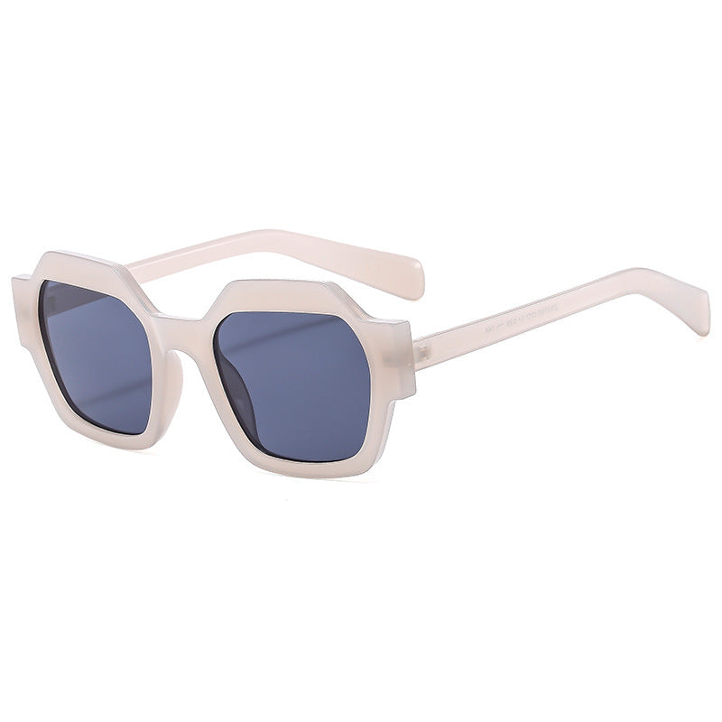 Damer geometrisk solbrille med moderne ramme og UV-beskyttelse Skanto
