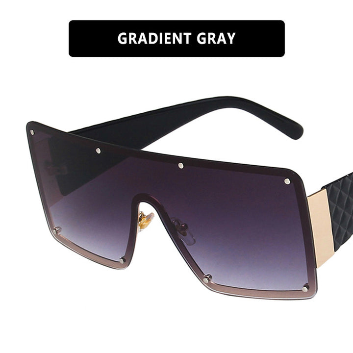 Dame geometrisk oversized solbrille med gradientlinser Skanto