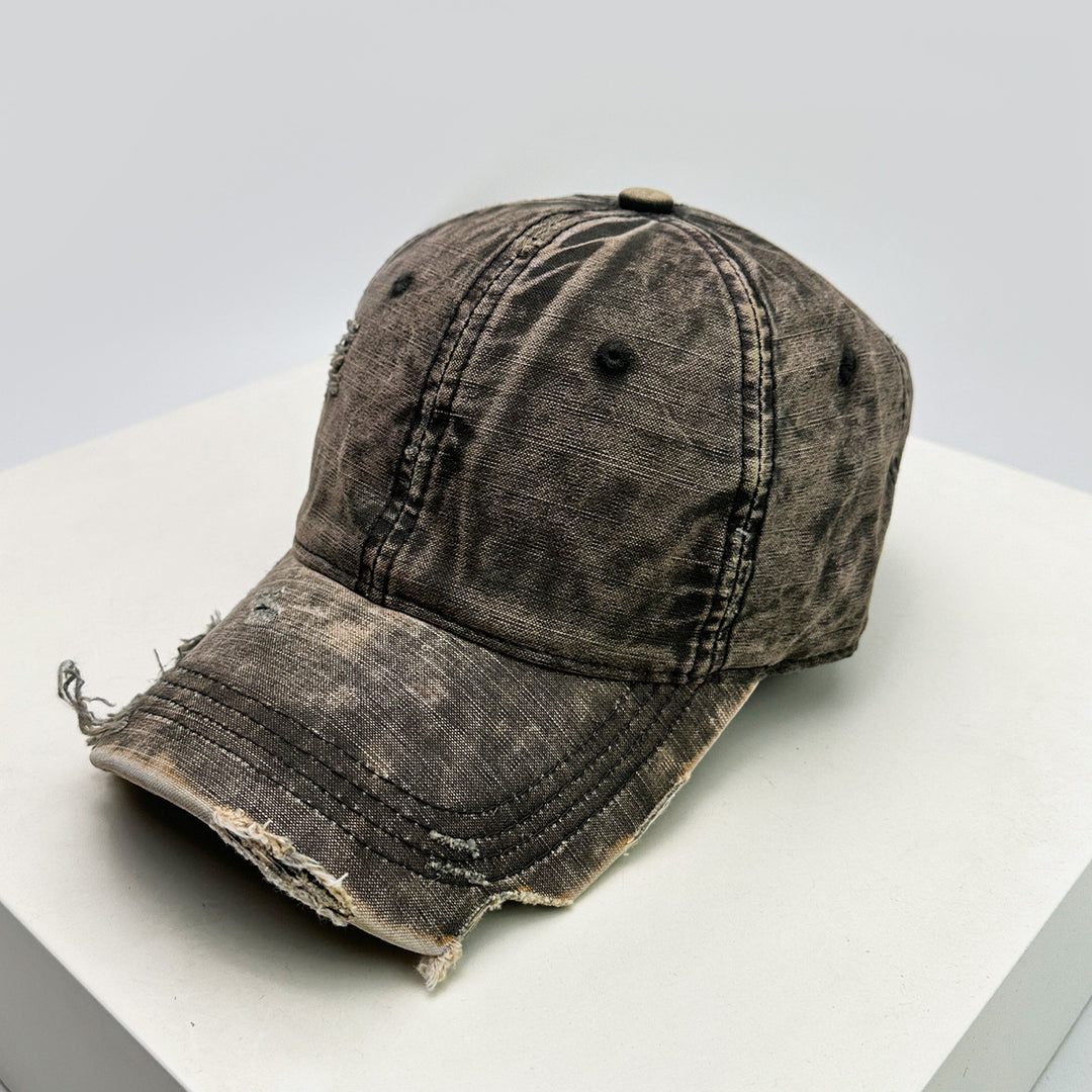Men's distressed denim baseball cap Skanto