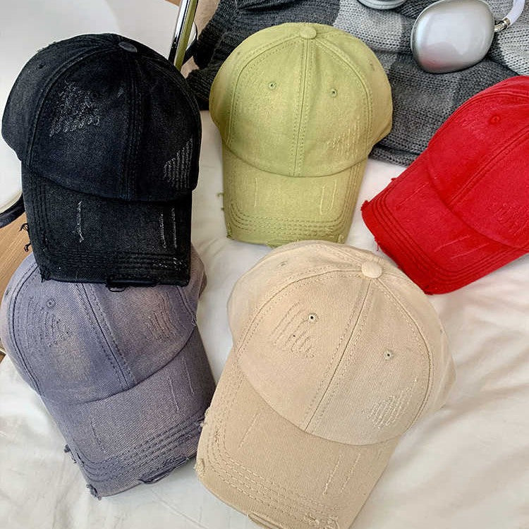 Kvinne Vintage-stil Slitt Baseball Caps Skanto