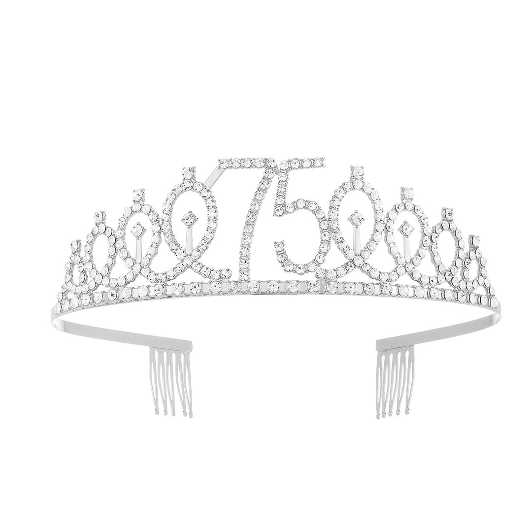 Damer krystall dekorert tiara med elegant design Skanto