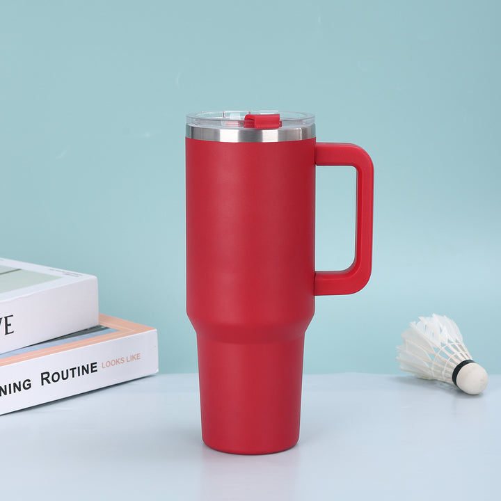Kvinne Høy- kvalitet Termisk Kopp med Ergonomisk Håndtak og Leak-Proof Lokk Skanto