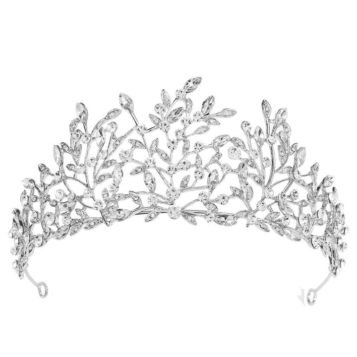 Damer Elegant Hårbånd med blomsterdekorasjoner og krystaller Skanto