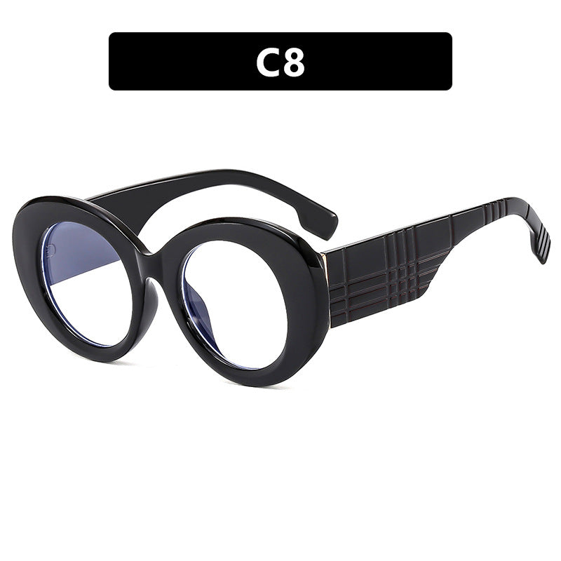 Dame ekstravagant solbrille med kreativ ramdesign og beskyttende UV-filter Skanto