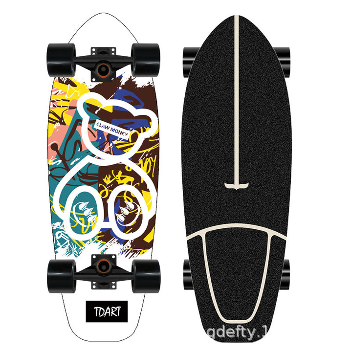 Kunstnerisk Løve Design Skateboard Skanto