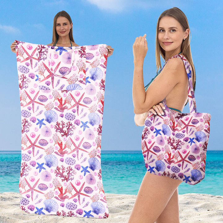 Strandhåndkle med kreativt havskilpadde-mønster Skanto