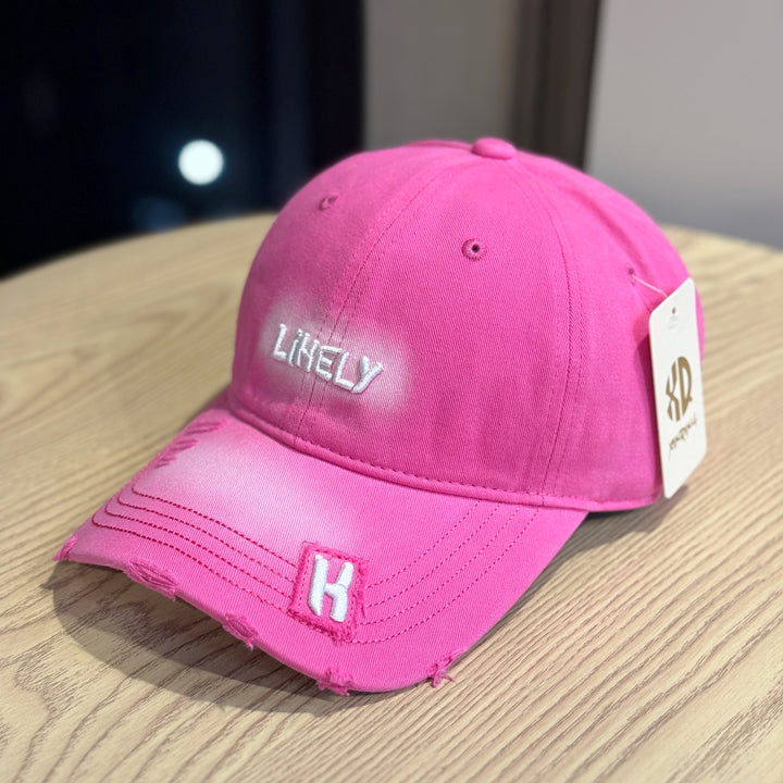 Kvinne Slitt Brodert Baseball Caps Skanto