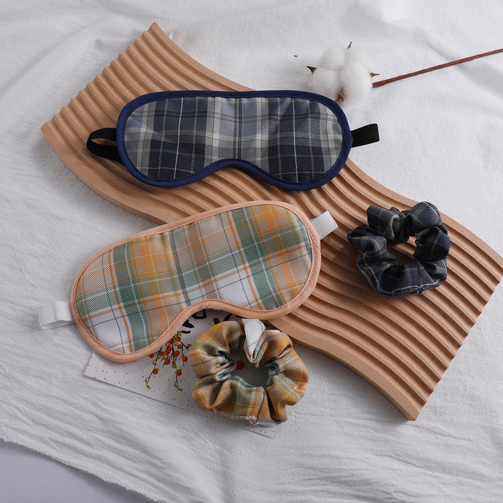 Unisex nan mykt polstret sovemaske med justerbart elastisk bånd Skanto