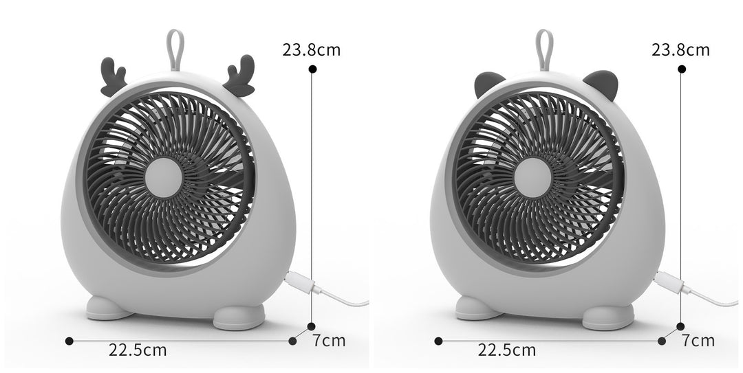 Damer Bærbar Mini-vifte i kawaii dyredesign Skanto