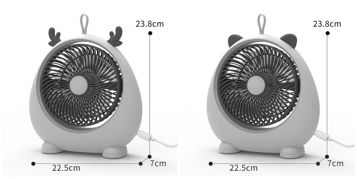 Damer Bærbar Mini-vifte i kawaii dyredesign Skanto