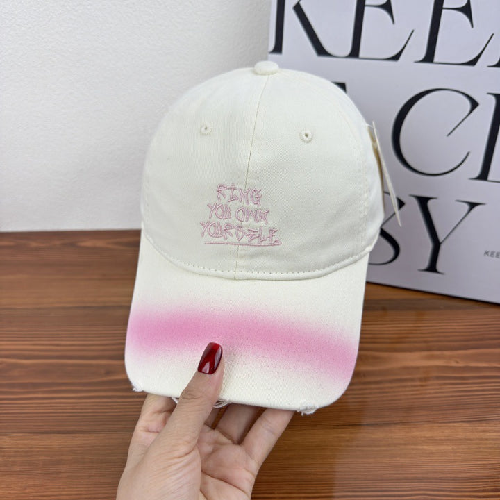 Kvinne's Slitt Motiverende Baseball Cap Skanto
