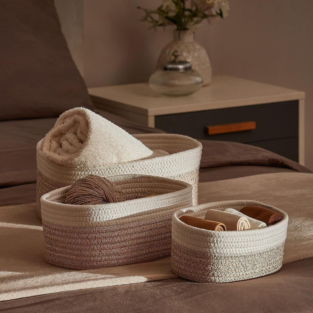 Dame Elegant oppbevaringskurvsett med praktisk design Skanto