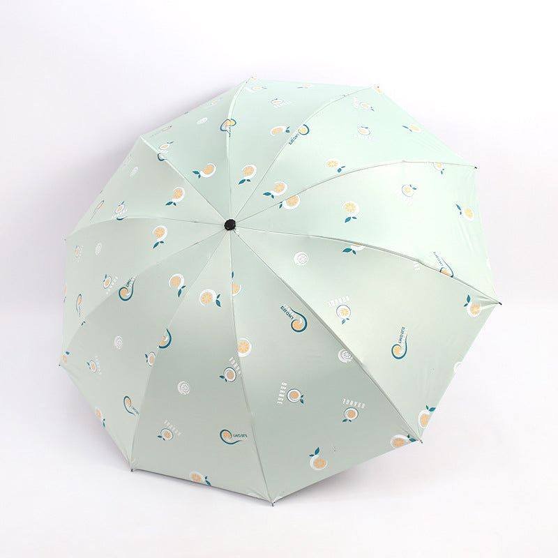 Dames sammenleggbare paraply med glade motiver Skanto
