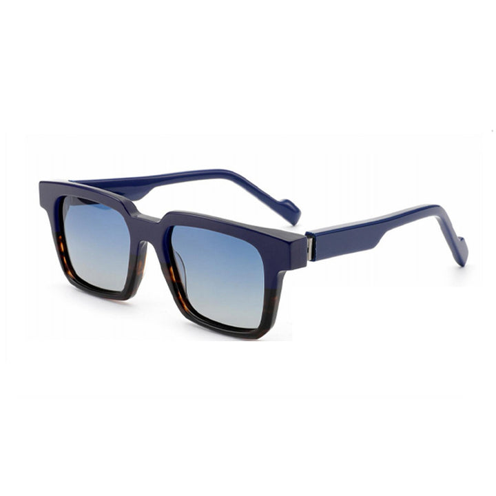 Dame moteriktig kvadratisk solbrille med bred ramme Skanto