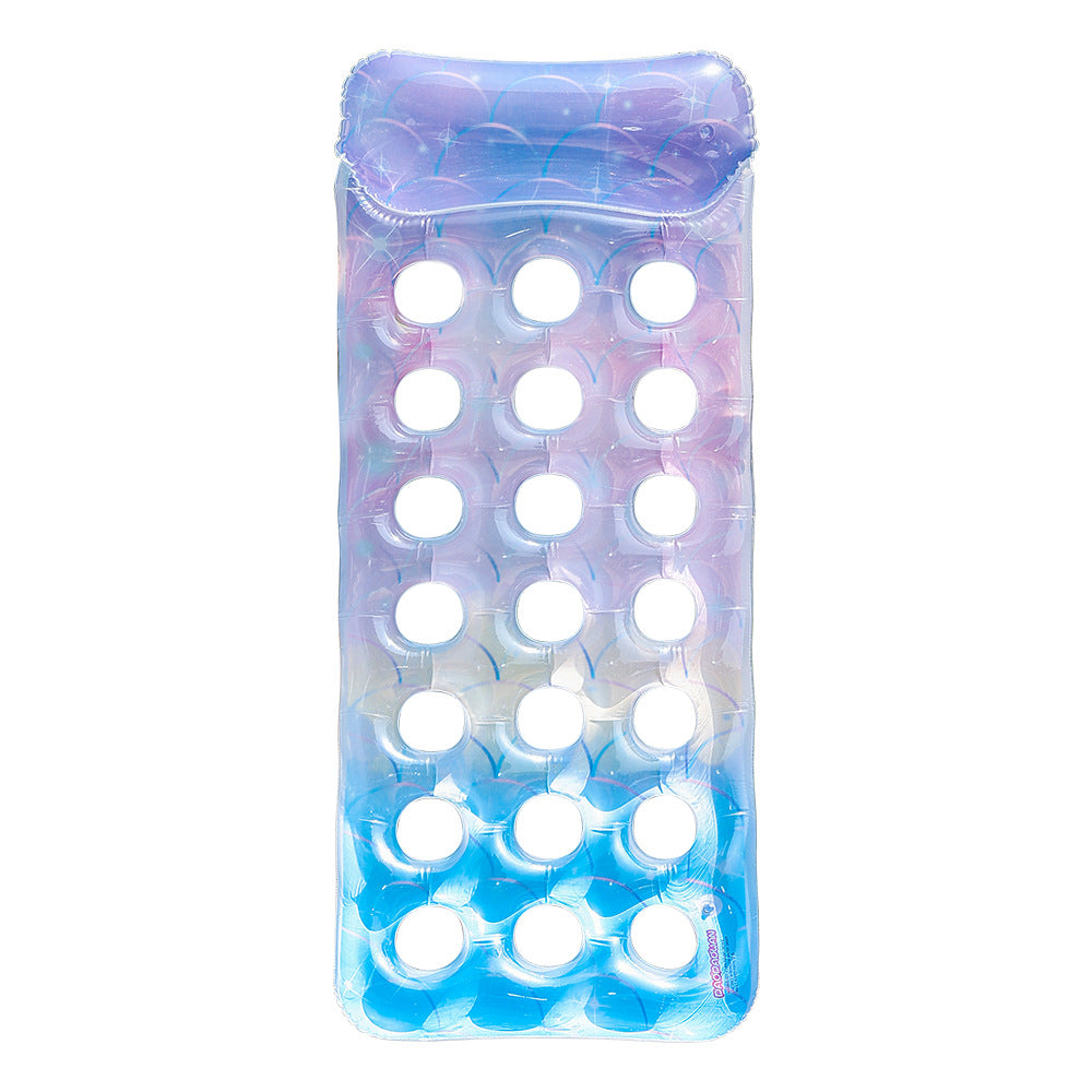 Unisex oppustbar vannlounge med luftlunker og ergonomisk hodepute Skanto