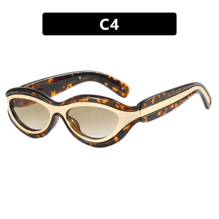 Damer Cat-Eye solbriller med beskyttende UV-beskyttelse og stilige rammer Skanto
