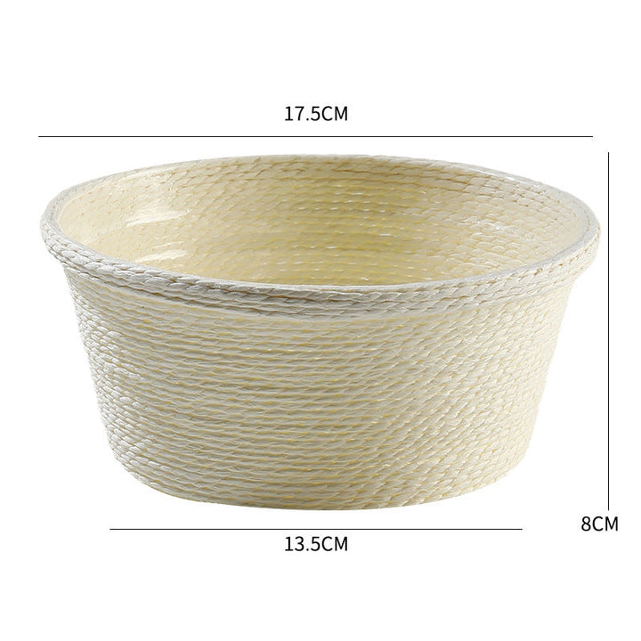 Naturlig fiber dekorativ lagringsbeholder Skanto