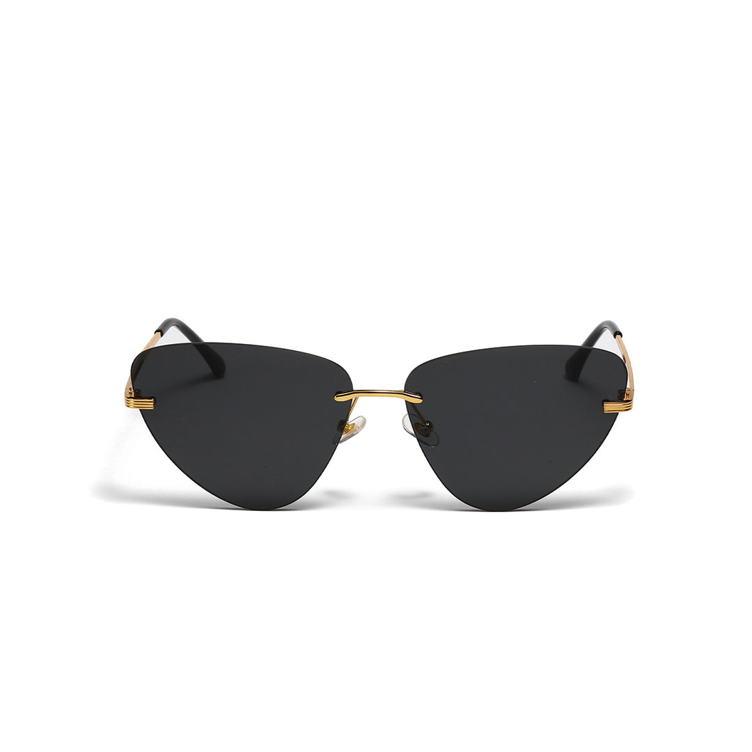 Dame moteriktig solbrille i trendy cat-eye design Skanto