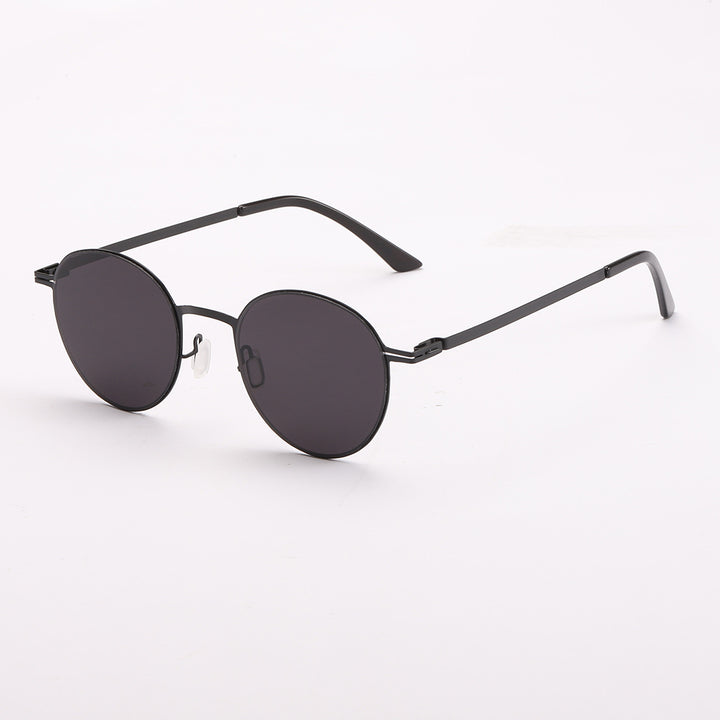 Dame elegant rund solbrille med UV-beskyttelse Skanto