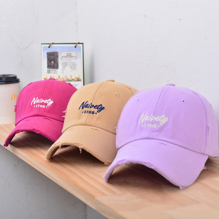 Herre Slitt Vintage Bomull Baseball Caps Skanto