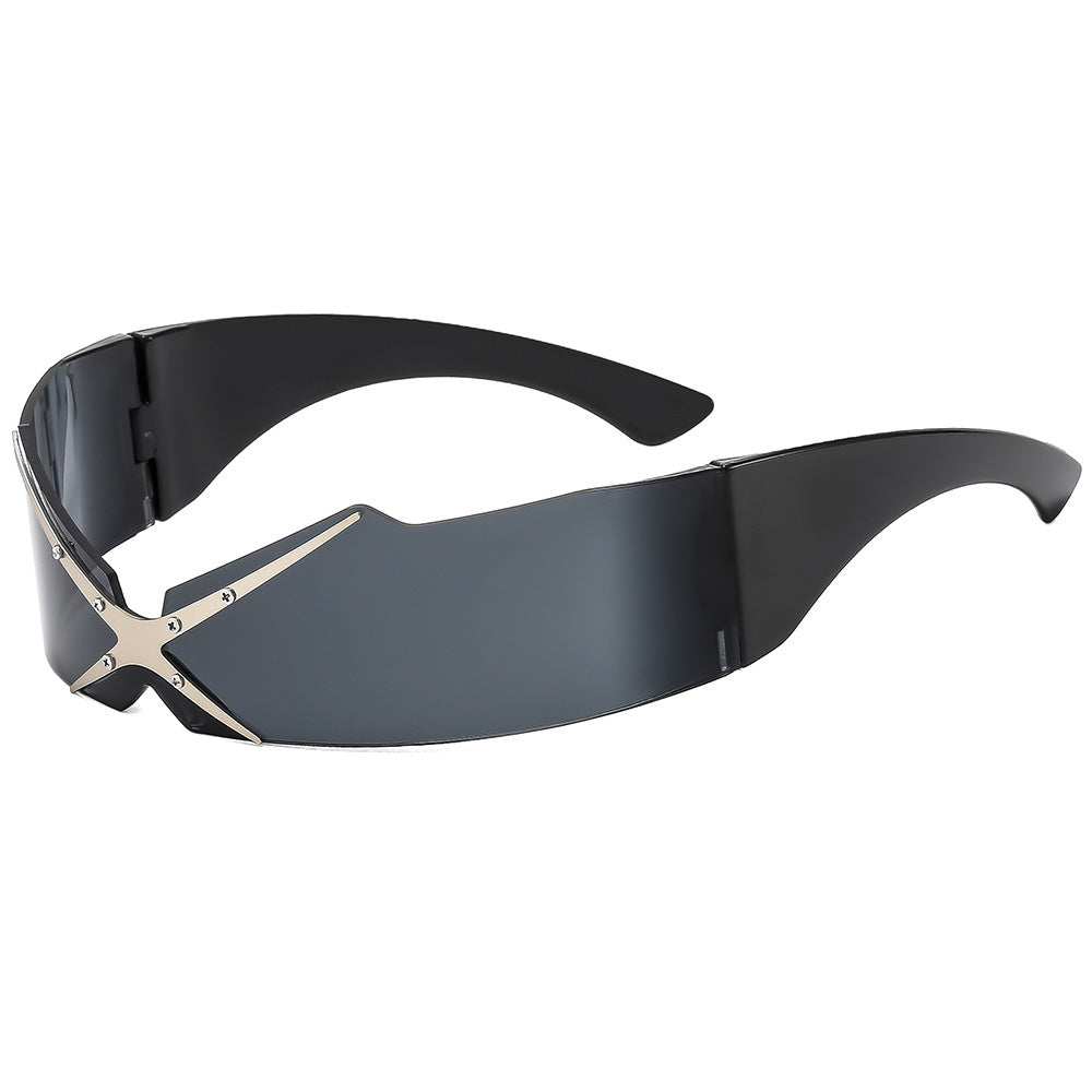 Dame futuristisk sportssolbrille Skanto