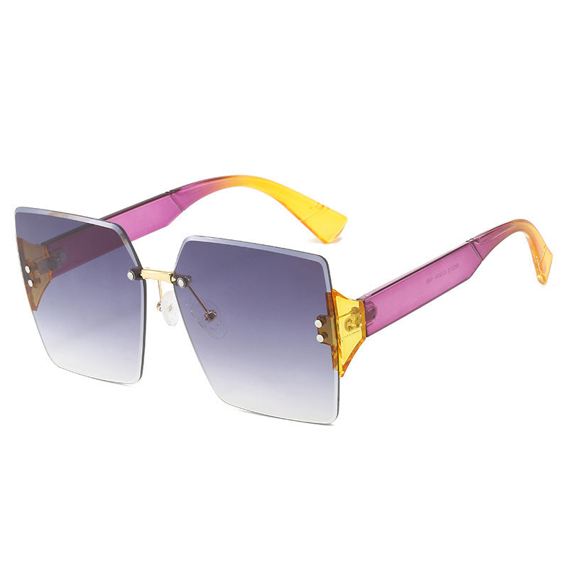 Dame Modisk Oversized Solbrille i eksklusiv Skilpaddedesign Skanto