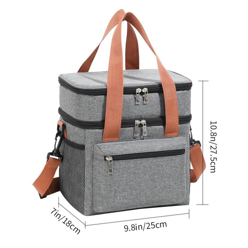 Insulated Picnic and Lunch Bag with Double Compartment Skanto