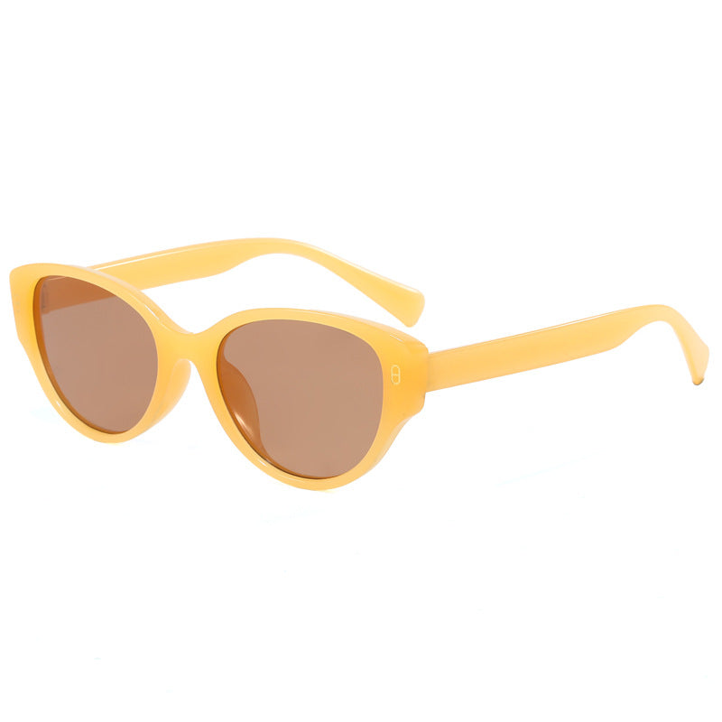 Dame Cat-Eye Solbrille med moderne plastikkramme Skanto