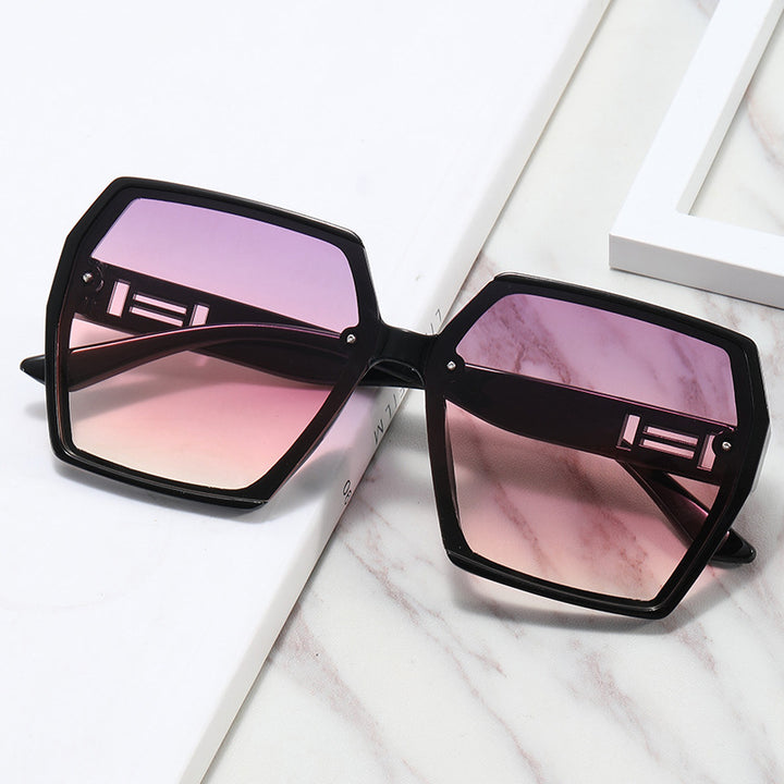 Damer Geometrisk Oversized Solbrille med moderne ramme Skanto