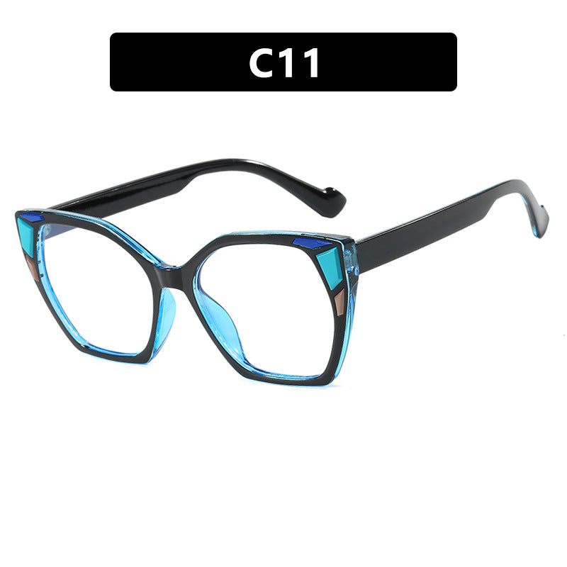 Dame moteriktig geometrisk designerbrille Skanto