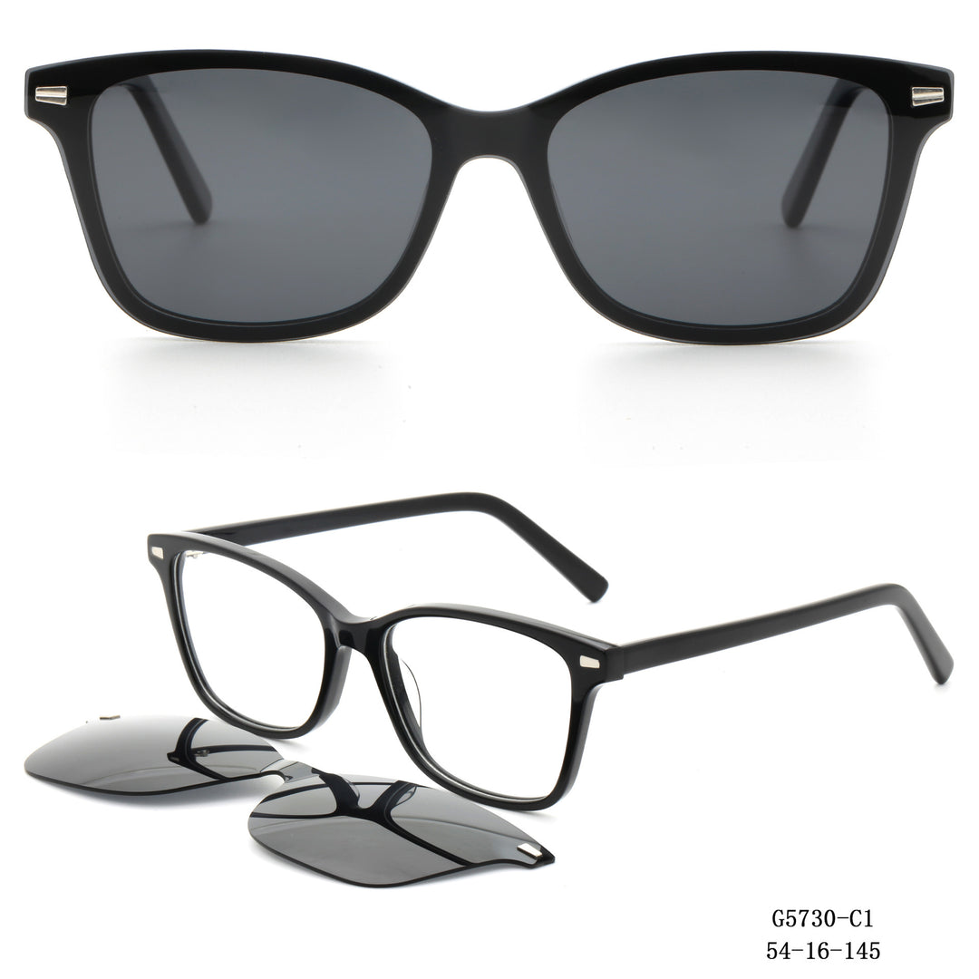 Dame solbrille i moteriktig dual-design Skanto