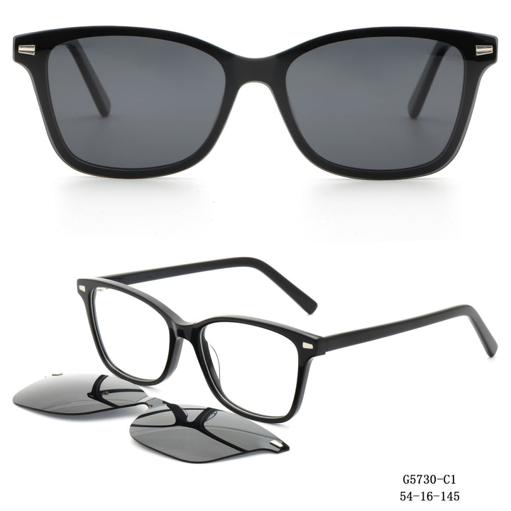 Dame solbrille i moteriktig dual-design Skanto