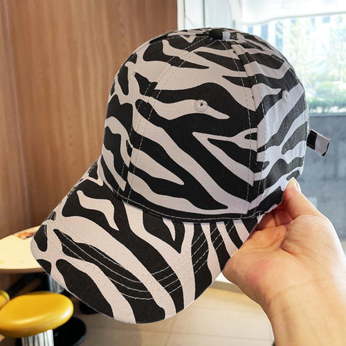 Kvinne Trendy Dyreprint Justerbar Baseball Cap Skanto