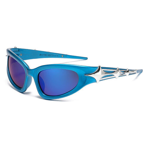 Damer futuristisk solbrille med unikt stjernedesign Skanto