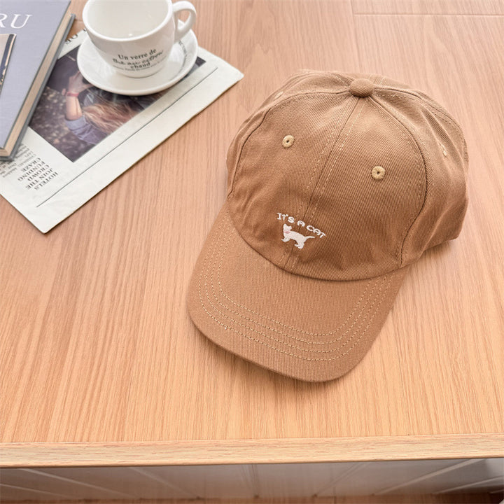 Kvinnenes Lekne Katt-Broderte Caps Skanto