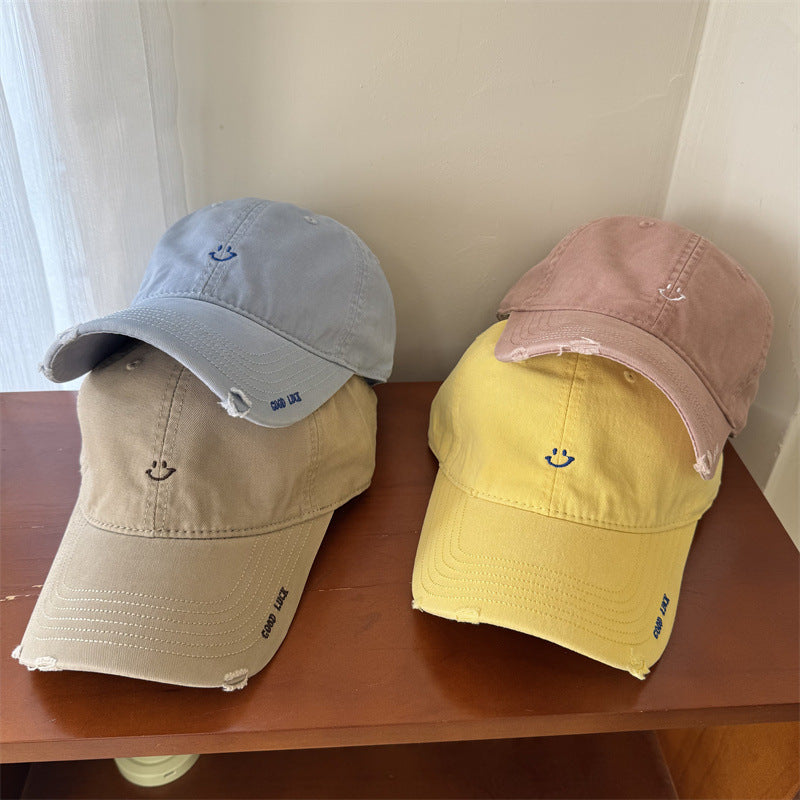 Kvinnenes casual smile broderte cap Skanto