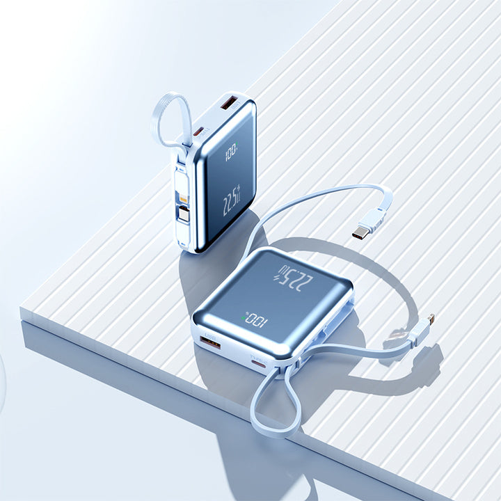 Multifunksjonell powerbank med digital skjerm Skanto